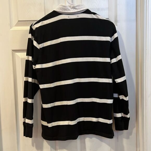 Youth boys Chaps collared black/white polo size large (14/16). - Picture 4 of 4